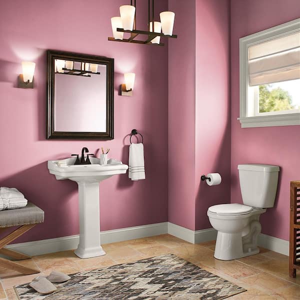 BEHR PREMIUM PLUS 1 qt. #680A-3 Pink Bliss Satin Enamel Low Odor