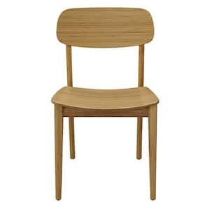 2-Piece Currant Caramelized Light Wood Side Chair