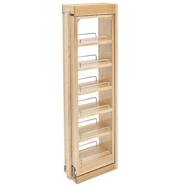 Natural Maple 6 in. W x 39 in. H Wood Wall Filler Pullout, New Kitchen Applications