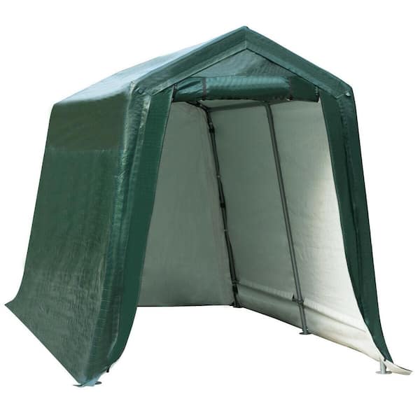 Gymax 7 ft. x 12 ft. Patio Tent Carport Storage Shelter Shed Car Canopy Heavy Duty Green