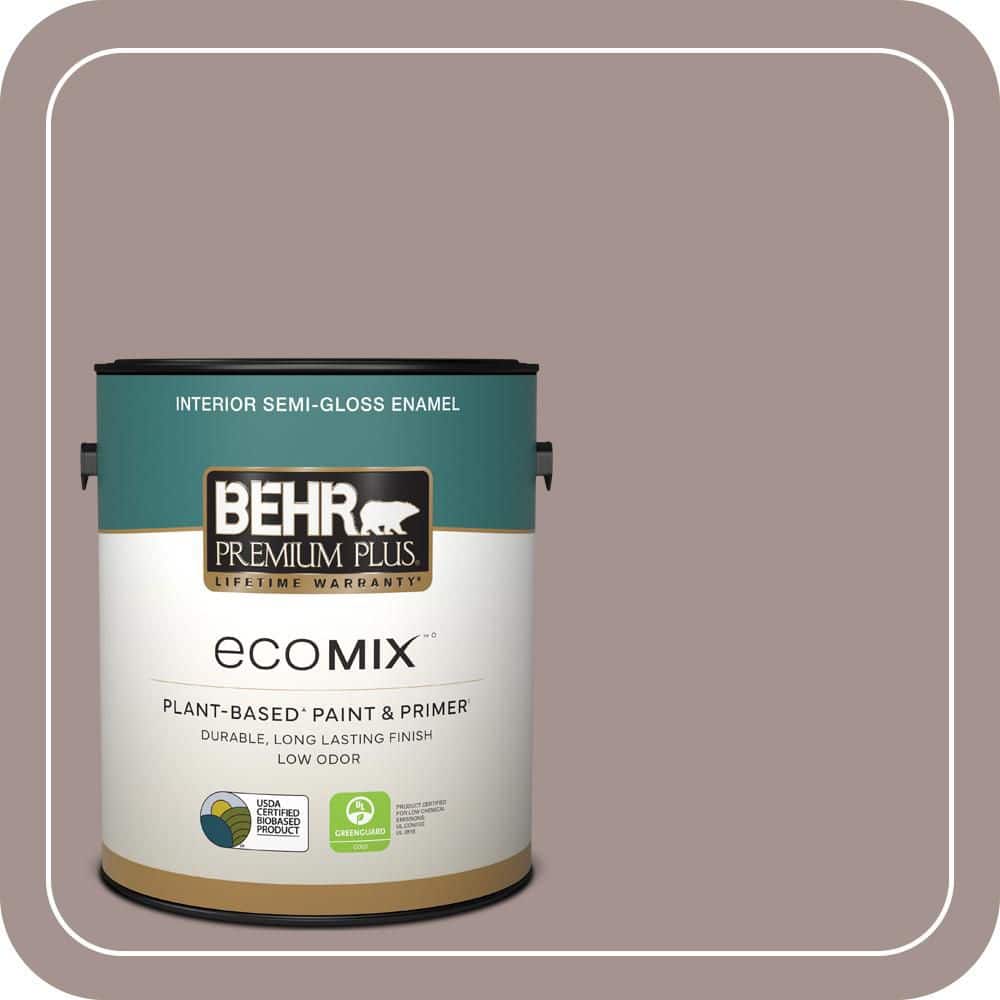 1 gal. #740B-4 Suede Leather Semi-Gloss Enamel EcoMix Plant-Based Interior Paint & Primer price history on PriceWatchPro