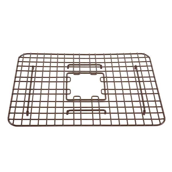 SINKOLOGY SinkSense Griffin 15 in. x 13 in. Vinyl Coated Steel Kitchen Sink Bottom Grid in Antique Brown