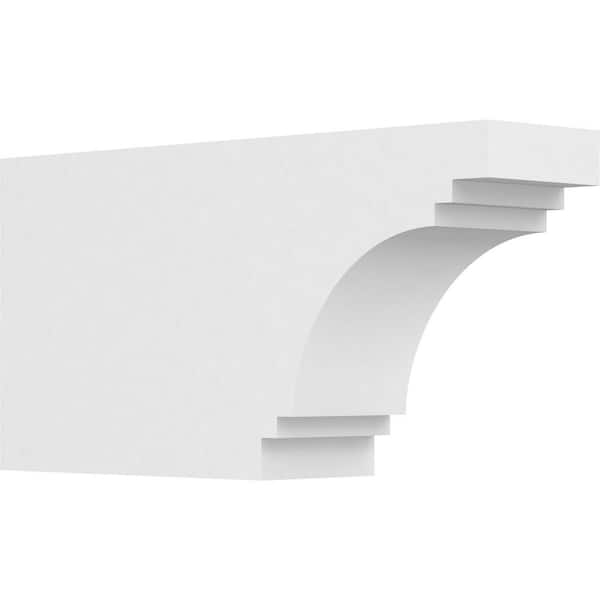 Ekena Millwork 4 in. x 8 in. x 16 in. Pescadero PVC Rafter Tail Brace