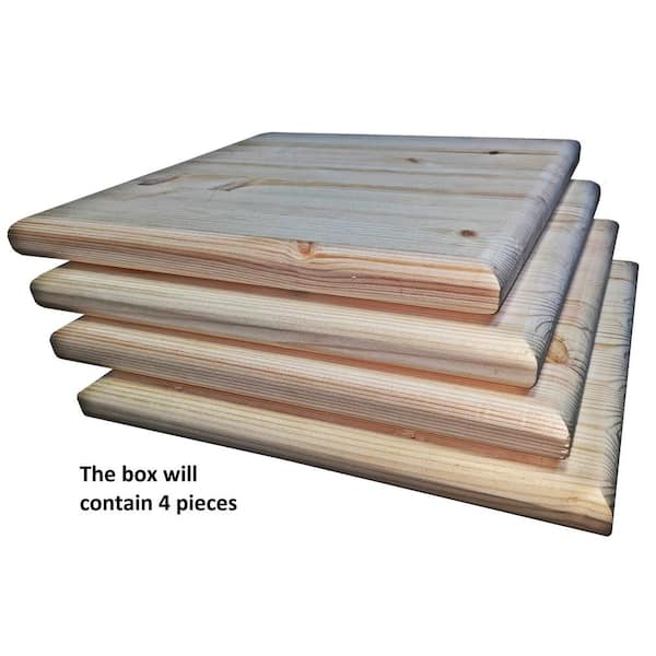 pine　4台 1 in. x 1 ft. x 1-1/2 ft. Allwood Pine Project Panel with Routed