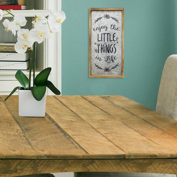 Stratton Home Decor "Enjoy The Little Things in Life" Wall Art