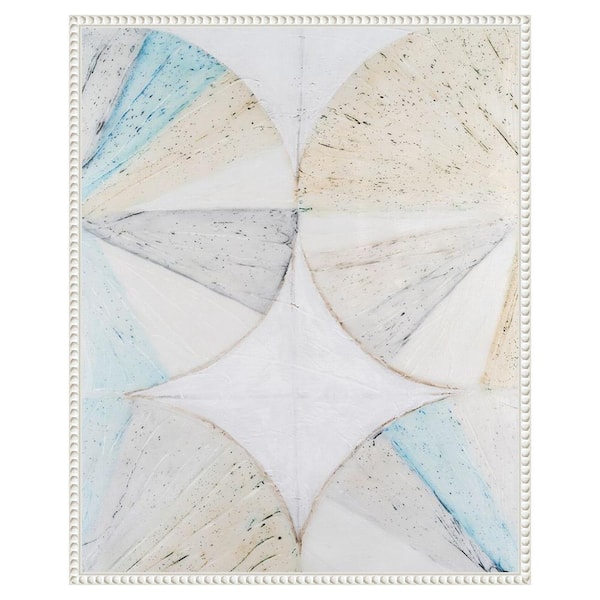 Amanti Art Pie Charts II by Vanna Lam 23 in. W x 28 in. H. Canvas Wall Art Print Framed in White