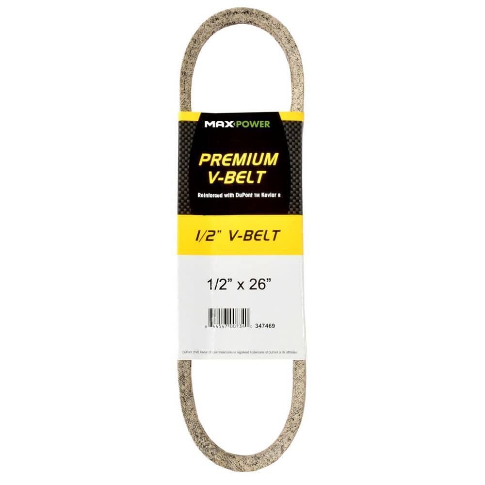 MaxPower 1/2 in. x 26 in. Premium V-Belt 347469 - The Home Depot