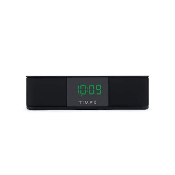 HD LED Display Clock Temperature Display White Hands-Free Call, Wireless Charging Clock Bluetooth Speaker