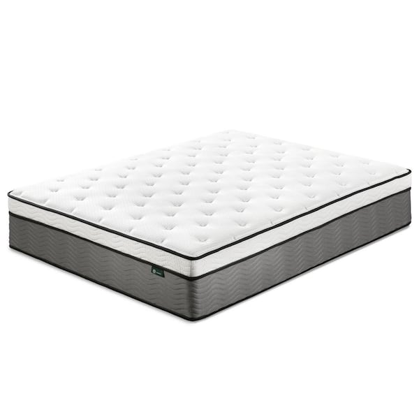 Zinus Support Plus 14 in. Extra Firm Hybrid Euro Top Full Pocket Spring Mattress