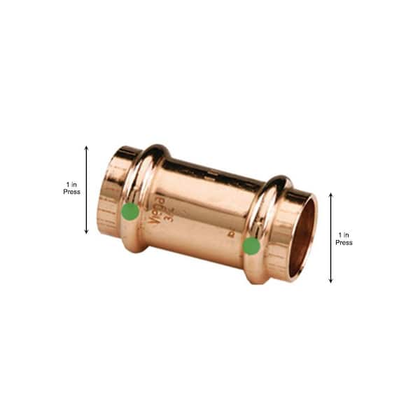 ProPress 1 in. Press Copper Coupling with Stop