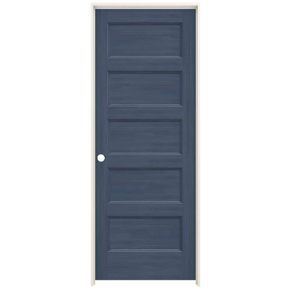 JELD-WEN 32 In. X 80 In. Conmore Denim Stain Smooth Hollow Core Molded ...