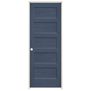 32 in. x 80 in. Conmore Denim Stain Smooth Hollow Core Molded Composite Single Prehung Interior Door