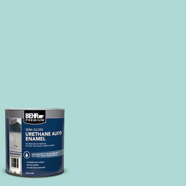 BEHR PREMIUM 1 qt. #M450-3 Wave Top Semi-Gloss Enamel Urethane Alkyd Interior/Exterior Paint