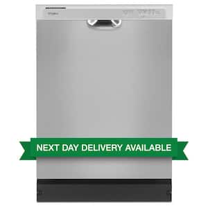 24 in. Front Control Built-In Tall Tub Dishwasher in Stainless Steel with Boost Cycle