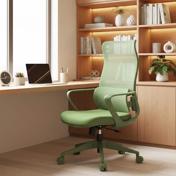 Green Ergonomic Colorful Office Chair 300lb Computer Chair with
