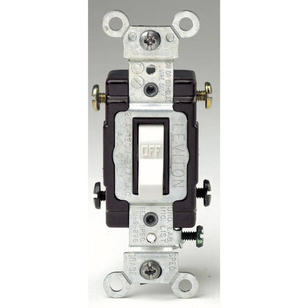 P&S Brown HARD USE DOUBLE POLE Toggle Light Switch 20A Bulk 120/277V CSB20AC2 