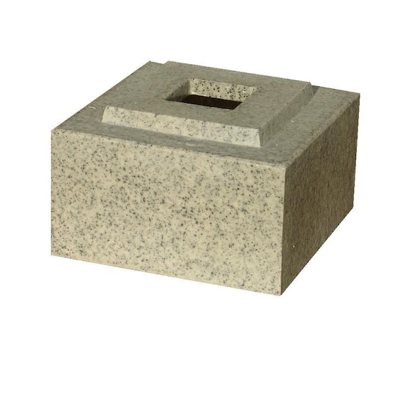 KutStone 36 in. Planter Speckled Granite Cubic Pedestal Riser