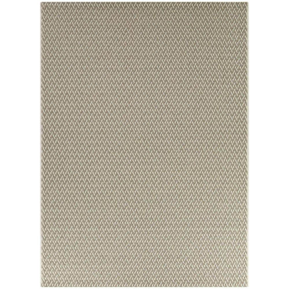 Hampton Bay Cream 6 x 9 Natural Weave Indoor/Outdoor Area Rug 3123413 ...