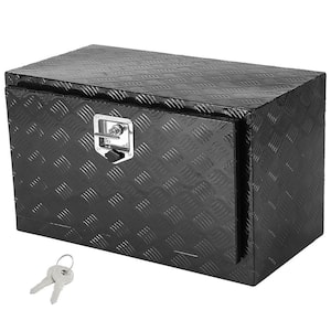 Underbody Truck Box, 30 x 14 x 16 in. Pickup Storage Box, Heavy Duty Aluminum Diamond Plate Tool Box with Lock and Keys