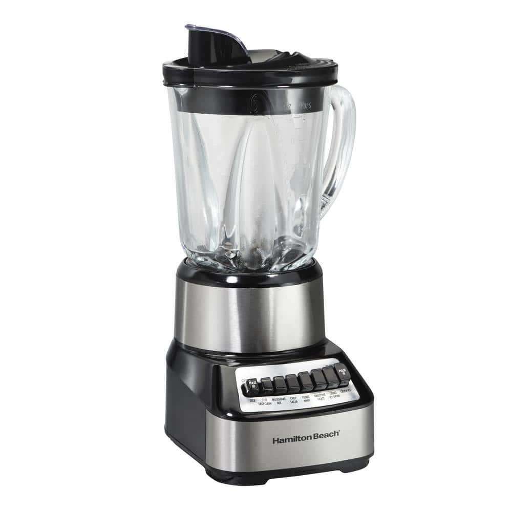 Hamilton Beach Wave Crusher 40 oz. 14-Speed Stainless Steel Countertop ...