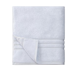 Turkish Cotton Ultra Soft Raindrop Blue Bath Towel