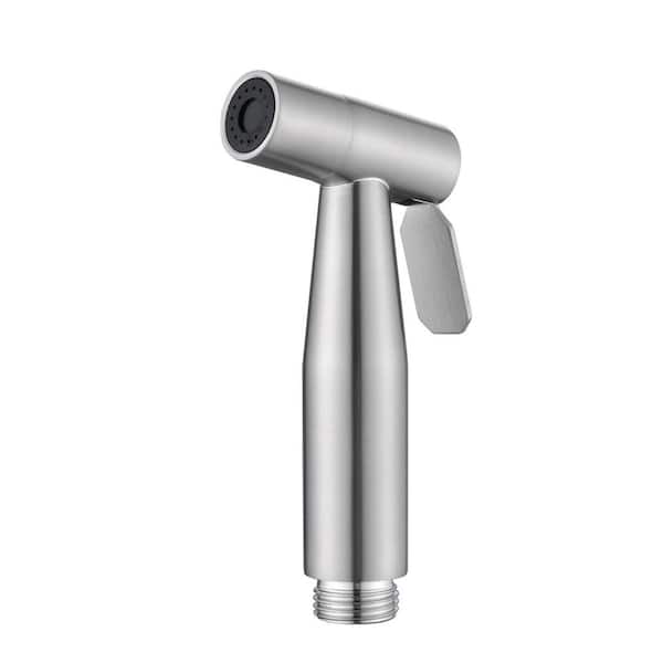 Stainless Steel Handheld Bidet Sprayer Head Bidet Attachment with Adjustable Water Pressure Control for Toilet