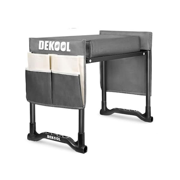 Upgraded Garden Kneeler and Seat with Extra Wide 3 Inch Thick Kneeling Pad Heavy Duty Garden Stool with 2 Pouches