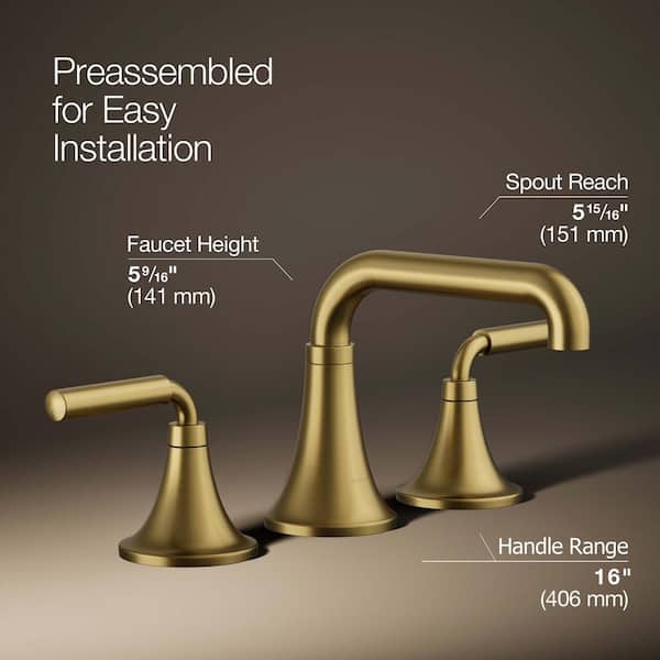 KOHLER Tone 8 in. Widespread Double Handle Bathroom Faucet in