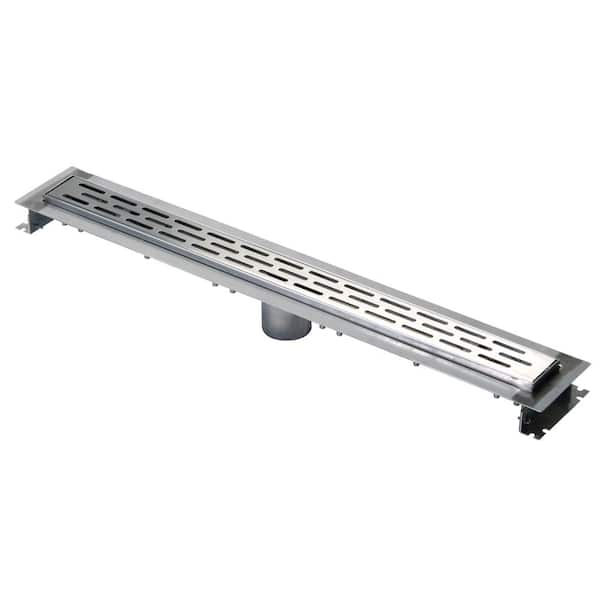 Potomac Stainless Steel Zipper Style Linear Shower Drain - Funitic