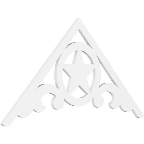 Ekena Millwork Austin 1 in. D x 30 in. W x 60 in. L Signature Urethane Gable Pediment