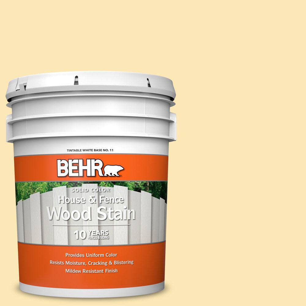 5 gal. #340A-3 Song of Summer Solid Color House and Fence Exterior Wood Sta