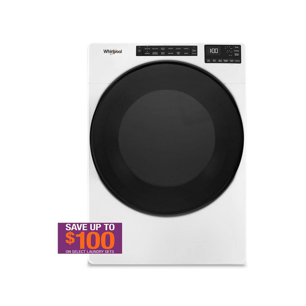 Whirlpool 7.4 cu. ft. Vented Gas Dryer in White
