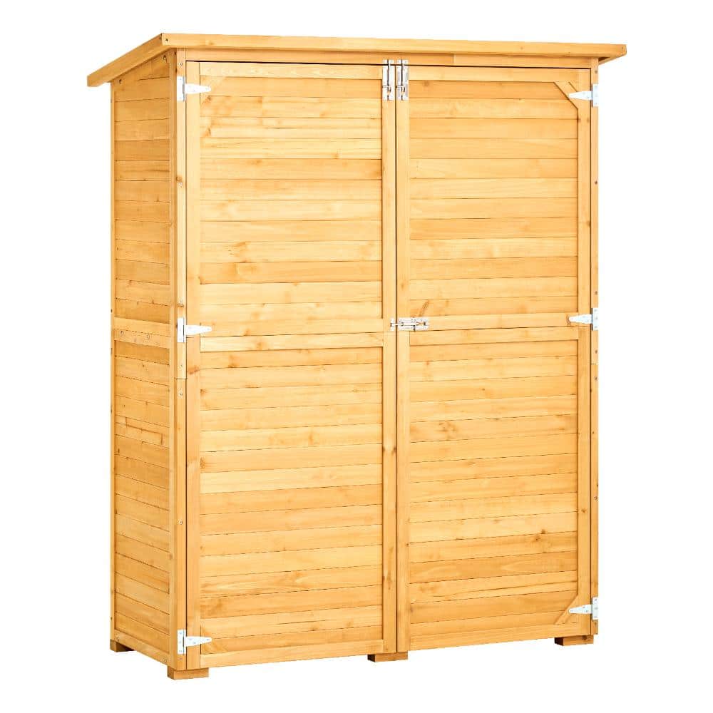 4.6 ft.W x 2 ft.D Outdoor Wood Storage Shed Waterproof Garden Tool 9.2 sq. ft. price history on PriceWatchPro