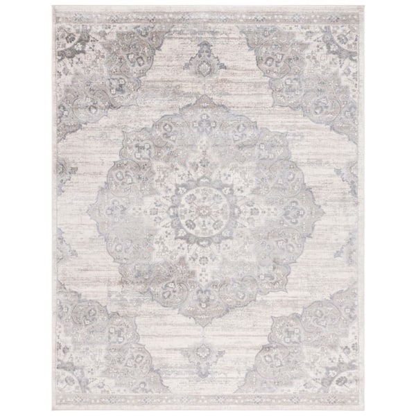 Brentwood 9 ft. x 12 ft. Ivory/Beige Geometric Area Rug