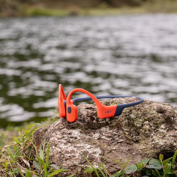 SHOKZ OpenSwim Pro Bluetooth Wireless Waterproof Headphones Red