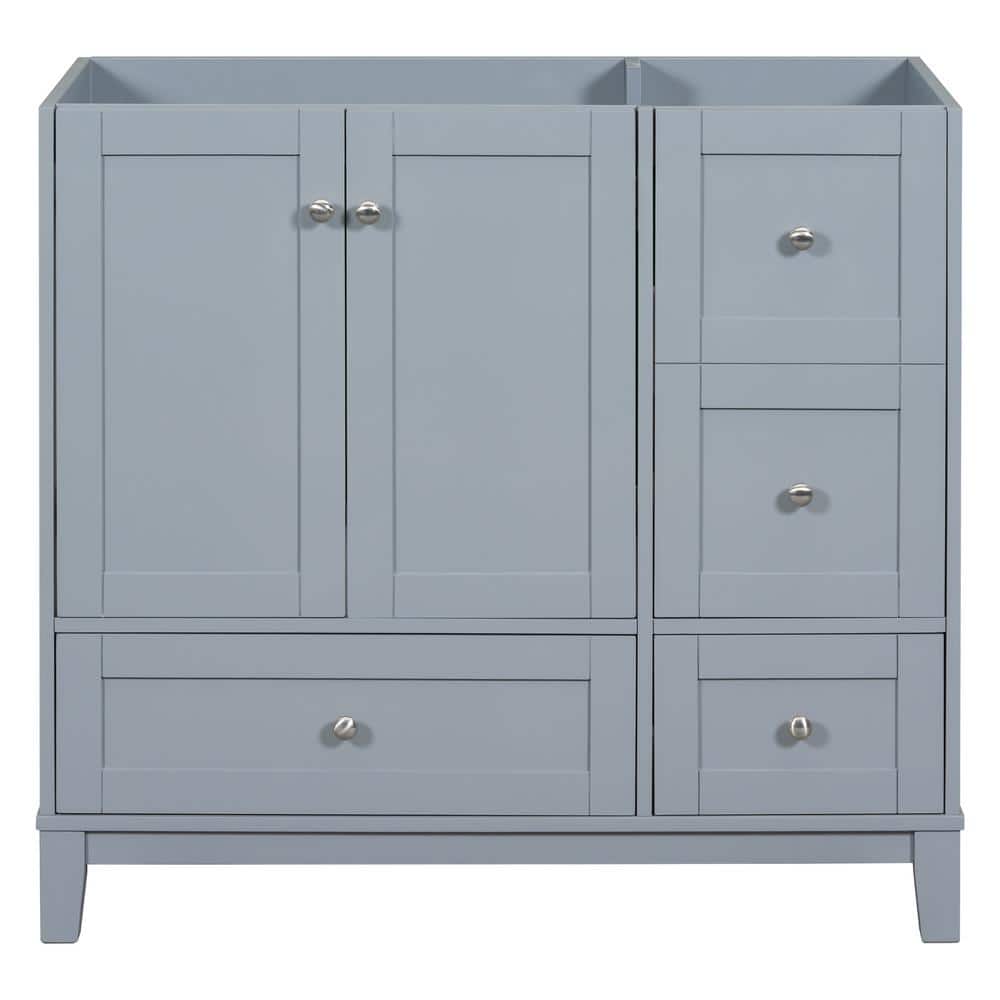 35.4 in. W x 17.5 in. D x 33 in. H Modern Bath Vanity Cabinet without Top i