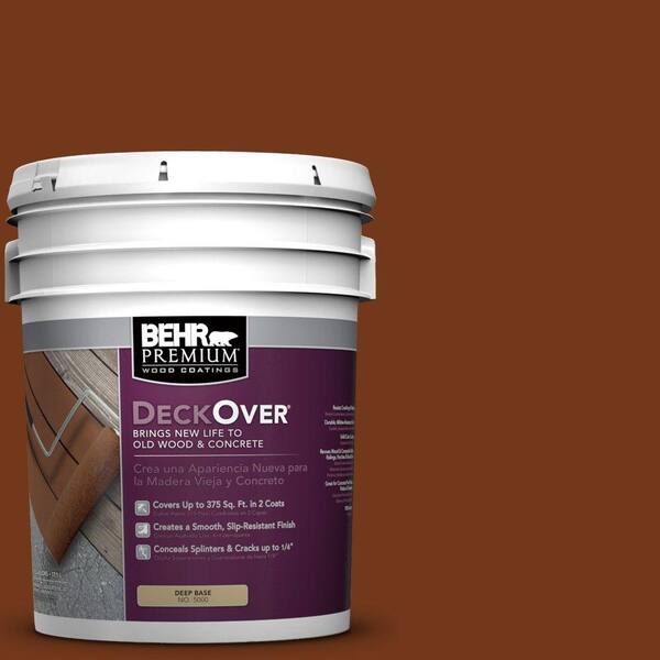 BEHR Premium DeckOver 5 gal. #SC-130 California Rustic Solid Color Exterior Wood and Concrete Coating