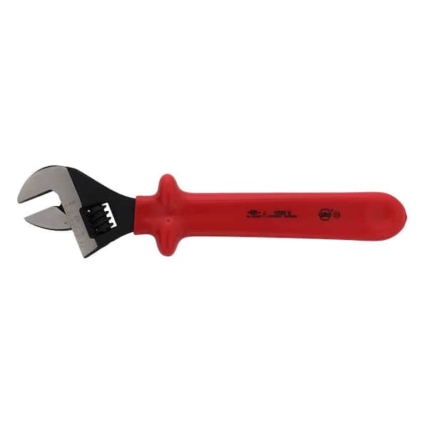12 in. 1000-Volt Insulated Adjustable Wrench