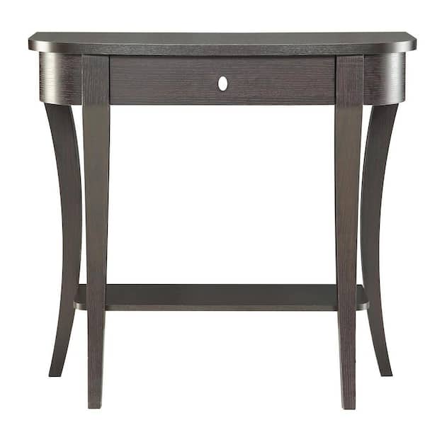 Convenience Concepts Newport 36 In, Half Round Foyer Table