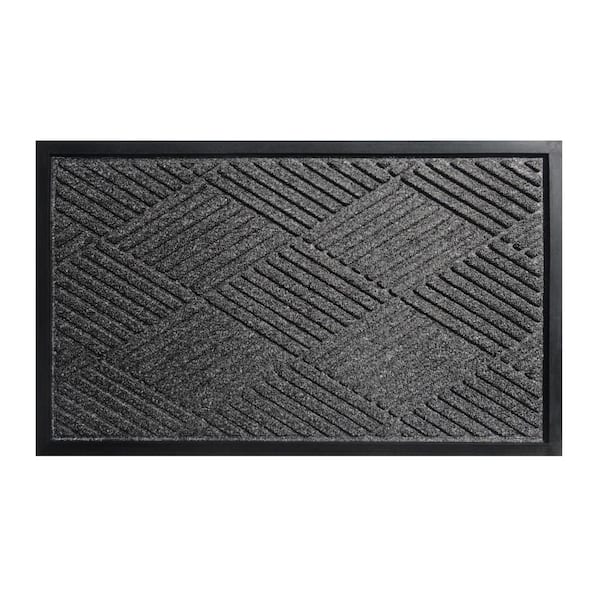 Unbranded Rhino Mats - OPUS Charcoal 48 in. x 72 in. Entrance Mat