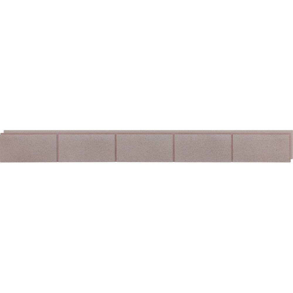 "EverStone Dry Stacked, Chiseled Ashlar Block Faux Concrete Panel, 90 1/8""W x 12 1/8""H x 1 5/8""D, Mauve Brown" price history on PriceWatchPro
