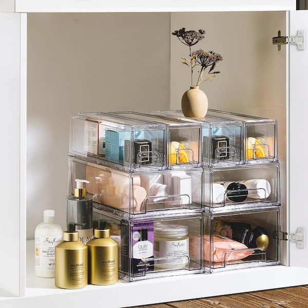Sorbus Fridge Pull Out Organizer, 1 Medium, 2 Small (3-Pack) FR