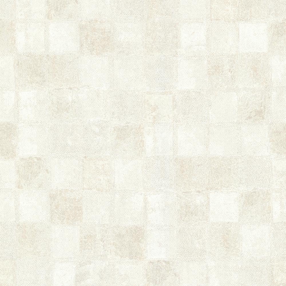 A-Street Prints Varak White Checkerboard Wallpaper Sample 4019-86420SAM ...