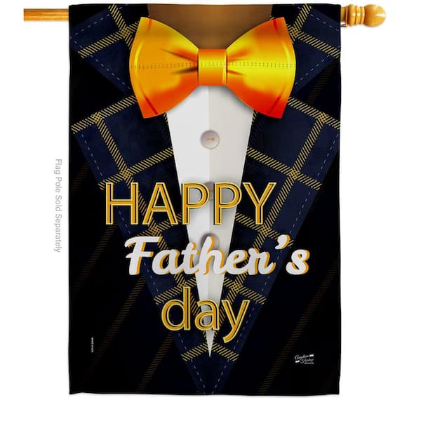 Welcome Happy Father's Day barbecue Garden Flag Double-sided House Decor Banner 