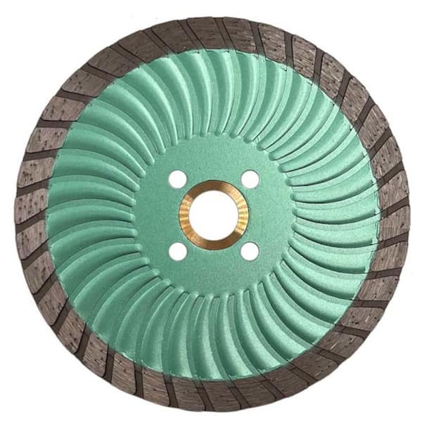 EDiamondTools 5 in. Turbo Wave Saw Blade for Granite, Sandstone, Marble, Concrete and Masonry