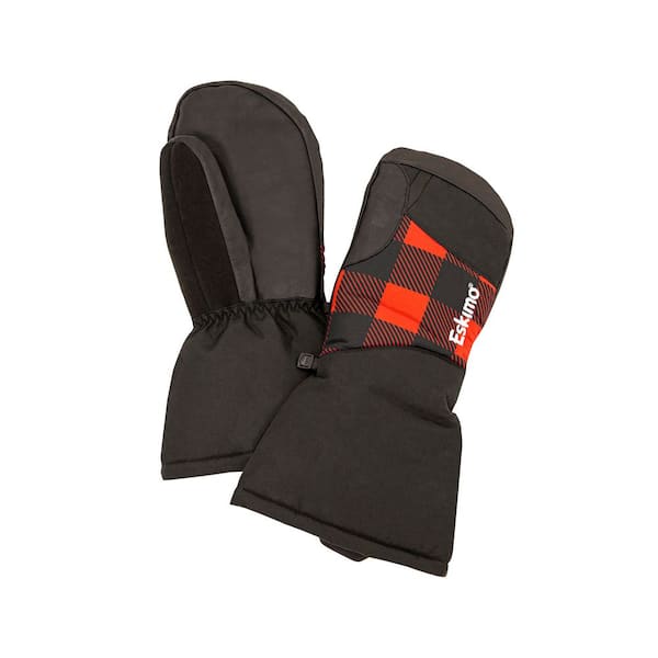 Keeper Mitt with Liner Glove, Gloves, Unisex, Black/Plaid, Medium/Large, 41591