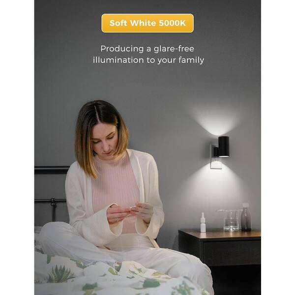 Sensky Motion Sensor Night Light Eye Friendly Front Low Light And Bright Back Light Design Night Lights For Bathroom Hallway (Warm White