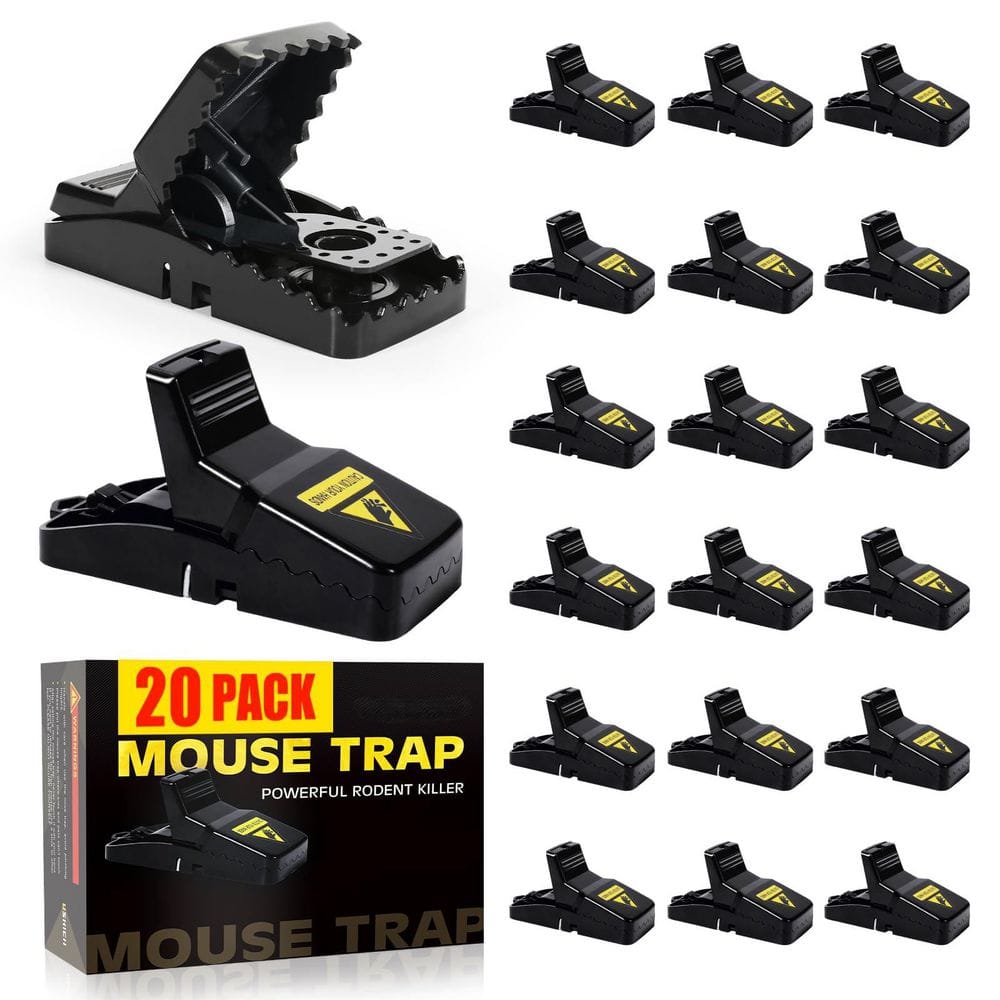 Reusable Indoor Mouse Traps for Home, Effective Quick-Set Snap Traps that Work for Mice and Small Rodents, 20-Pack price history on PriceWatchPro