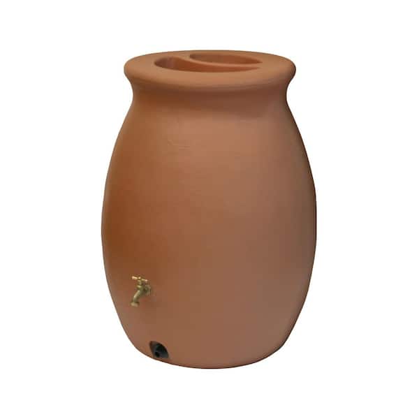 Castilla 50 Gal. Rain Barrel in Terracotta