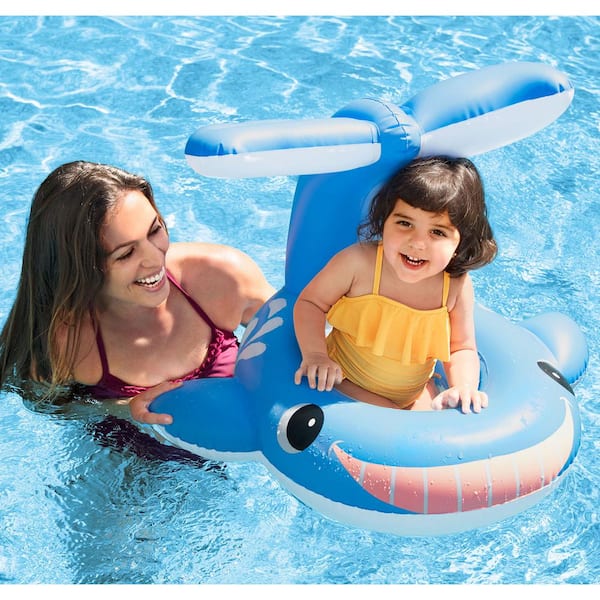 Intex Inflatable Jolly Whale Shaded Baby and Toddler Float Ages 1-2 5651ep for sale online 